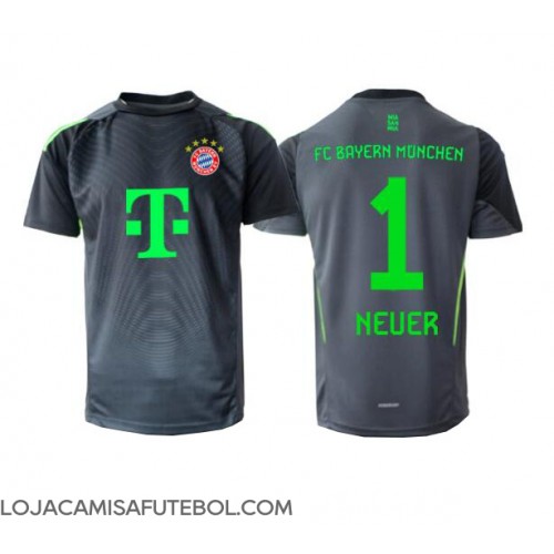 Camisa de Futebol Bayern Munich Manuel Neuer #1 Goleiro Equipamento Secundário 2025-26 Manga Curta